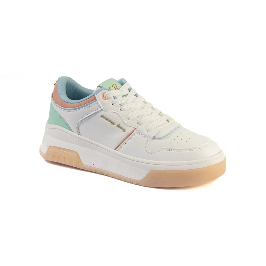 Sissy Boy Ladies Pastel Pride Sneaker- White SH1123