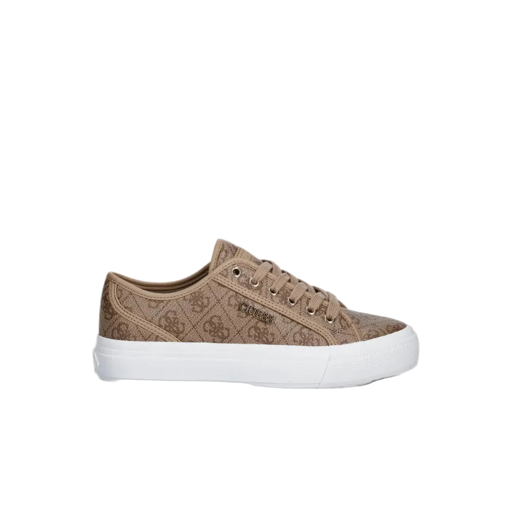 Guess Women's Jelaxa Faux Leather Sneakers-Brown GM19620.