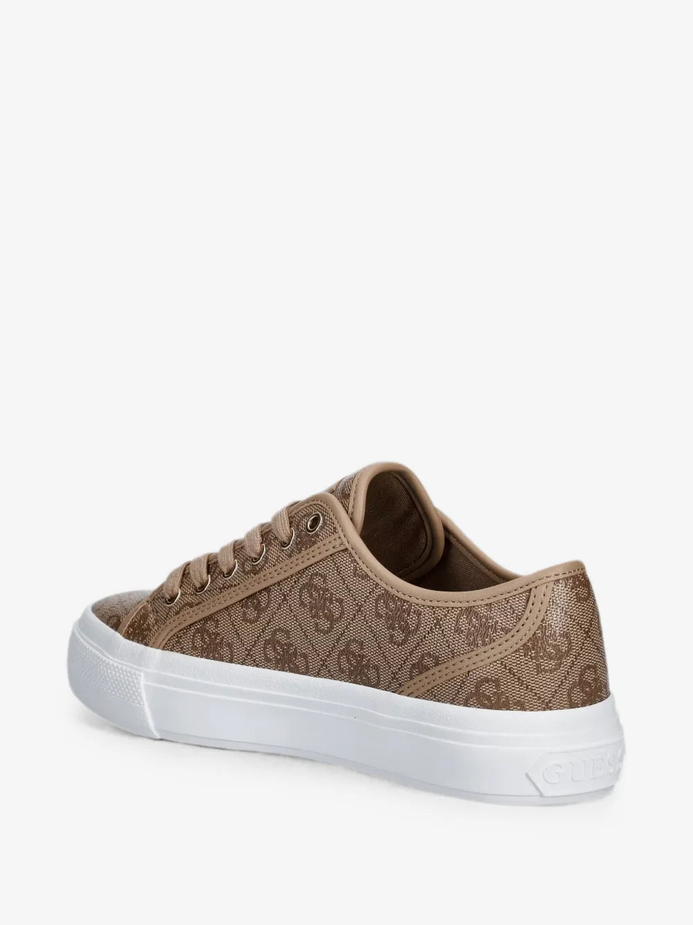 Guess Women's Jelaxa Faux Leather Sneakers-Brown GM19620.