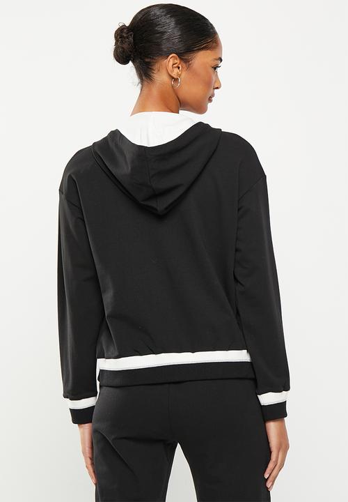 Sissy Boy Ladies Fashion Hooded Jacket Black (7311570829401)