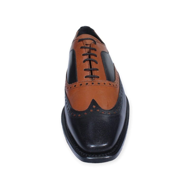 MHC World Formal Shoes Barker Formal Royal Black Calf Tan Shoe (7497795371097)