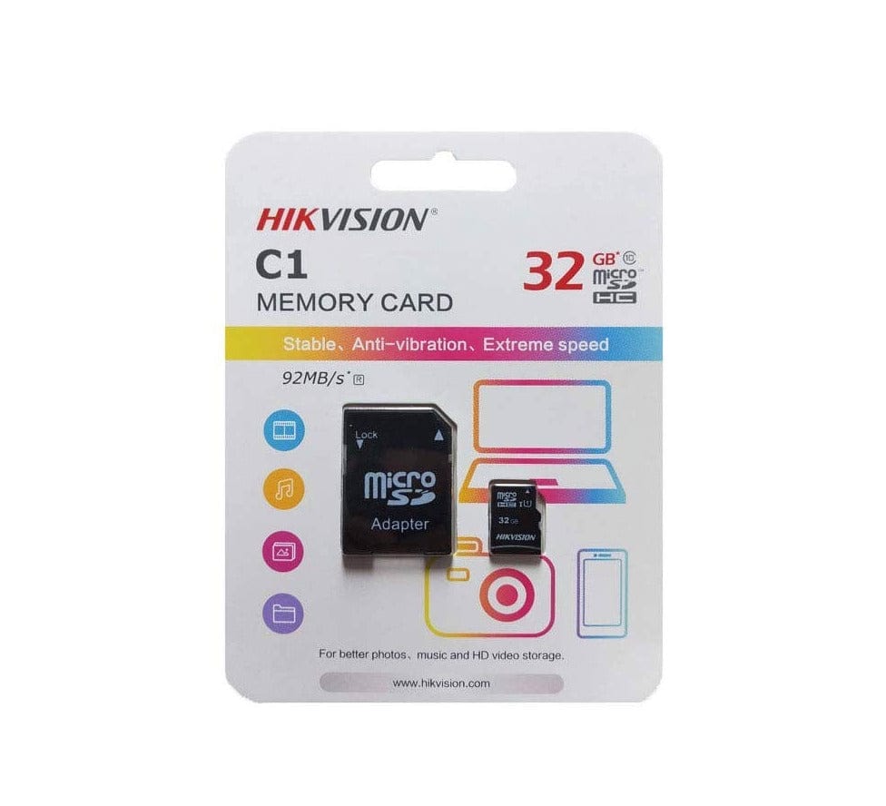 HIKVISION Memory card Hikvision 32GB Micro SD+Adapter (7233830682713)