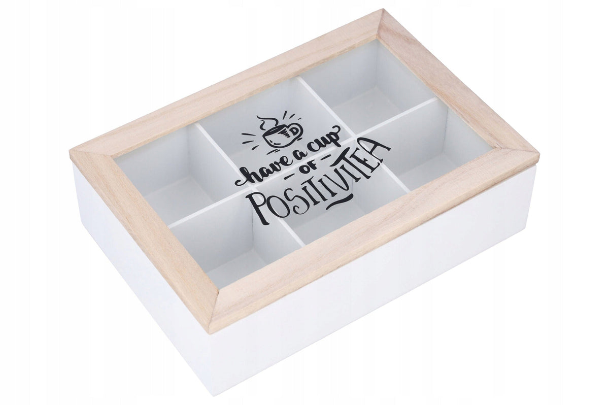 Excellent Houseware Tea Box Excellent Houseware Tea Box With Compartments Black (7296730923097)