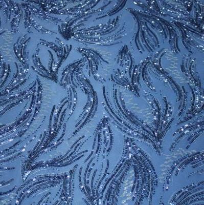 LACE Dress Fabrics Blue Faith Evening Couture Lace 130 cm (7779624517721)