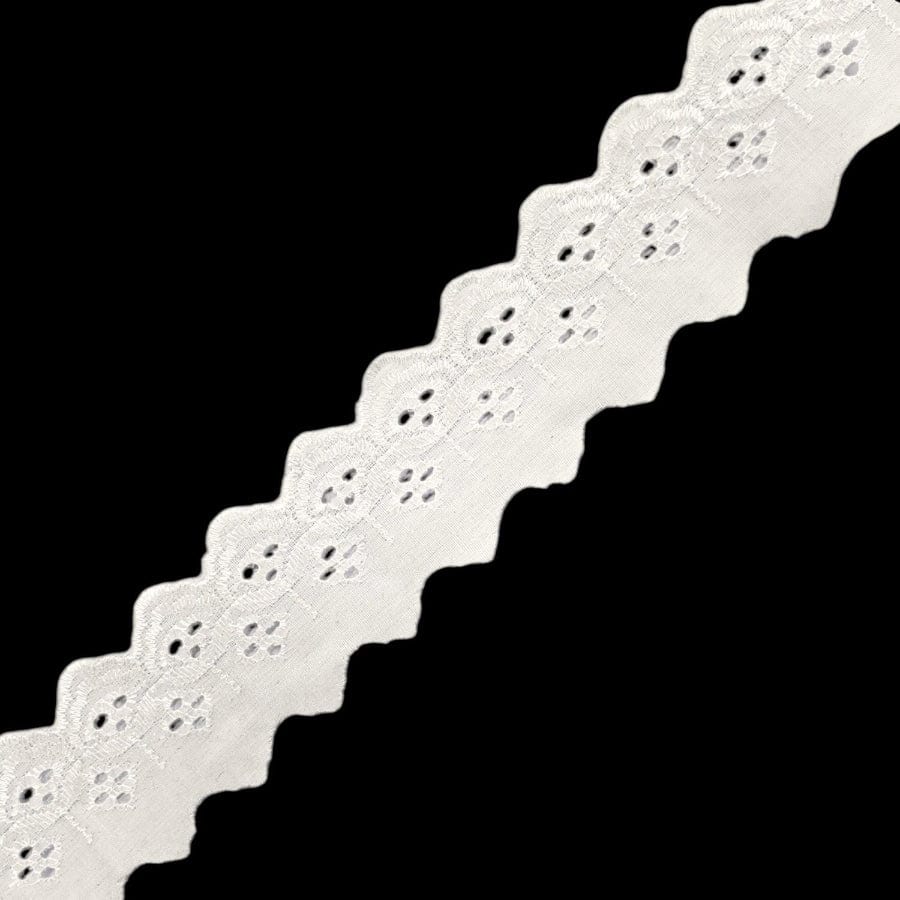 TRIMMINGS Habby 1.5cm White Lace Trim