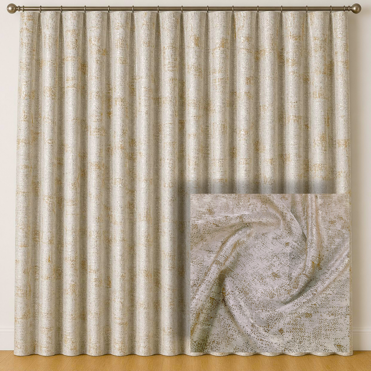 Fabric Jacquard Curtaining H1003 2-Tone 280 cm.