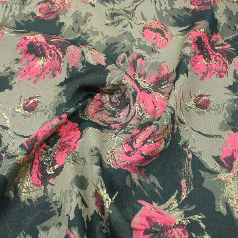 BROCADE Brocade Fabric Orange & Bottle 150cm (6942134435929)