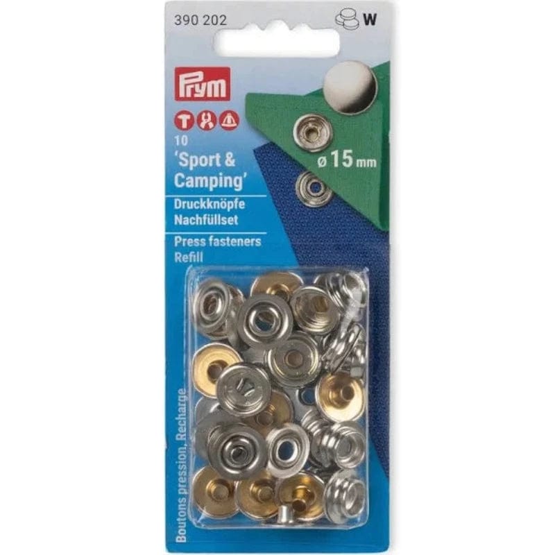 PRYM Habby Prym Sport & Camping Press Fasteners 15mm (7486907678809)