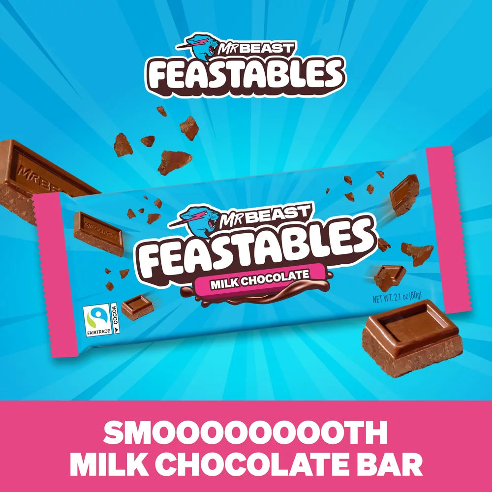 Mr.Beast Milk Crunch Chocolate Bar 60g.