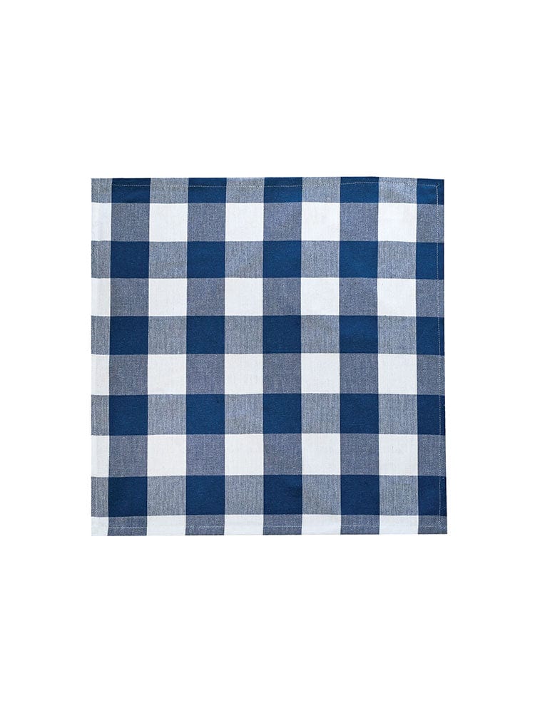 Linen House Table Cloth Linen House Revana Check Navy Tablecloth (7314250825817)