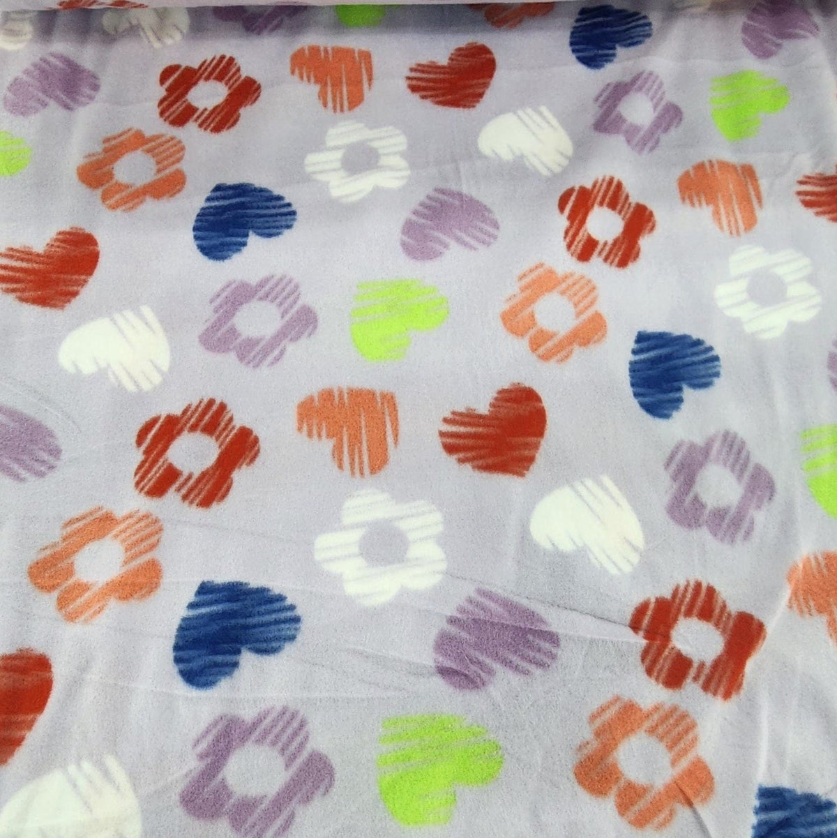 Fleece Blankets Printed Polar Fleece Fabric Multi Floral 150 cm (7589111038041)