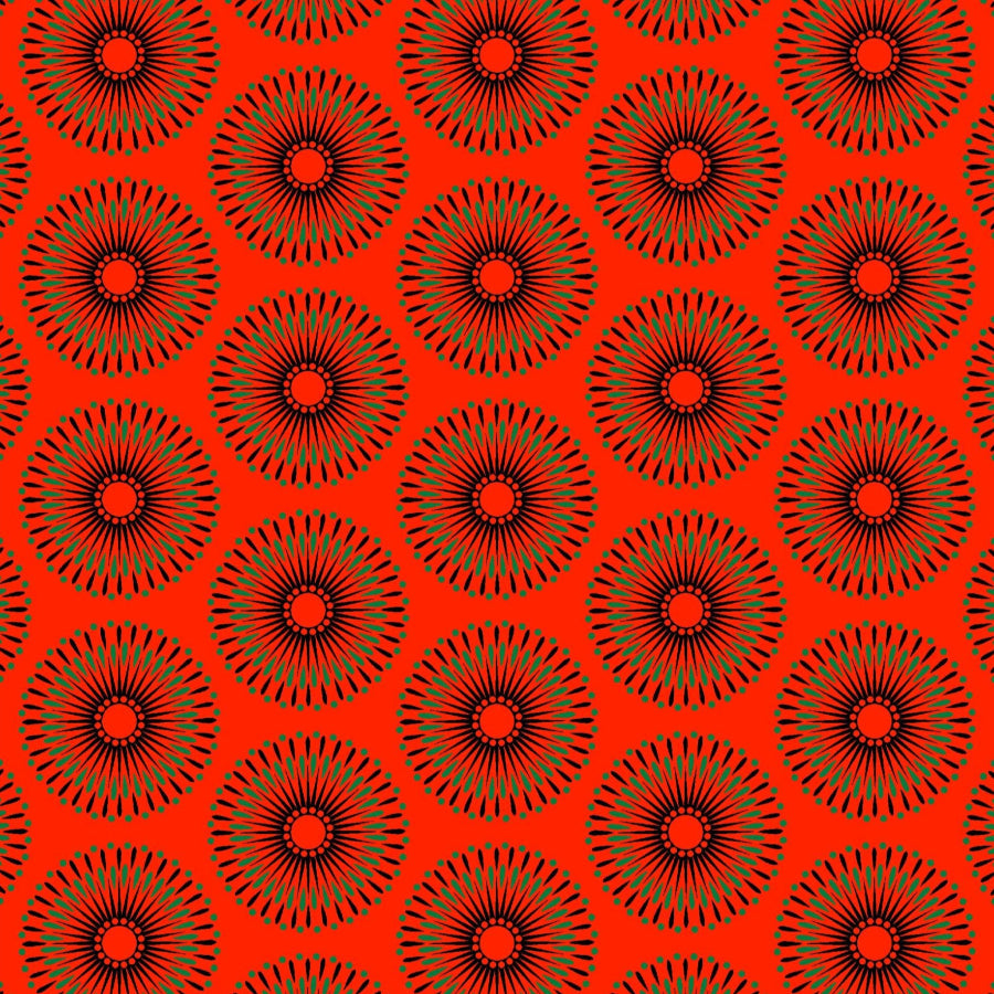 Original 3 Cat Fabric C/W16 DK Orange 90cm