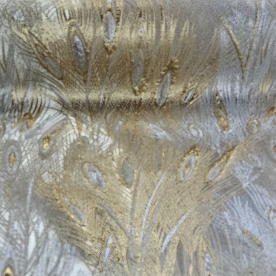 BROCADE Dress Fabrics Peacock Brocade Fabric Gold DR150cm (7400710930521)