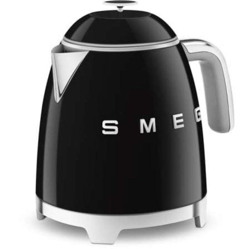smeg KETTLE Smeg Retro Mini Electric Kettle 800ml Black KLF05BLSA (6899649347673)
