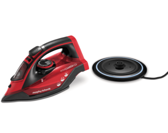 Morphy Richards IRON Morphy Richards Iron Cordless Ceramic Red 350ml 2400w Easy charge 360 (6778990002265)