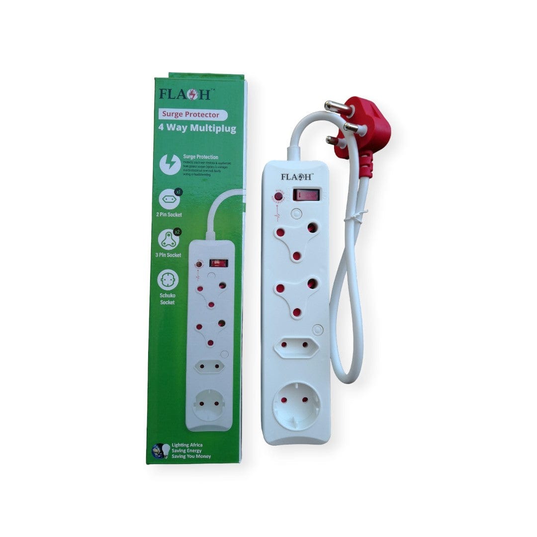 FLASH MULTIPLUG FLASH Surge Protector 4 Way Multiplug (7481278890073)