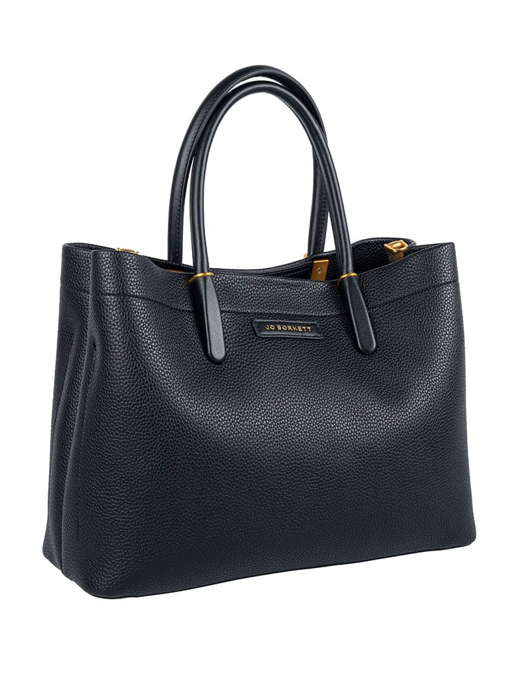 Jo Borkett Handbag Jo Borkett Olivia Shopper Black JBH105055 (7808333414489)