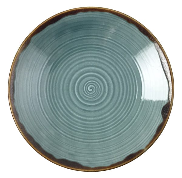 Continental BOWL Continental Ele Autumn Corn Blue Coupe Plate 25cm 29FUS342-196 (6827487101017)