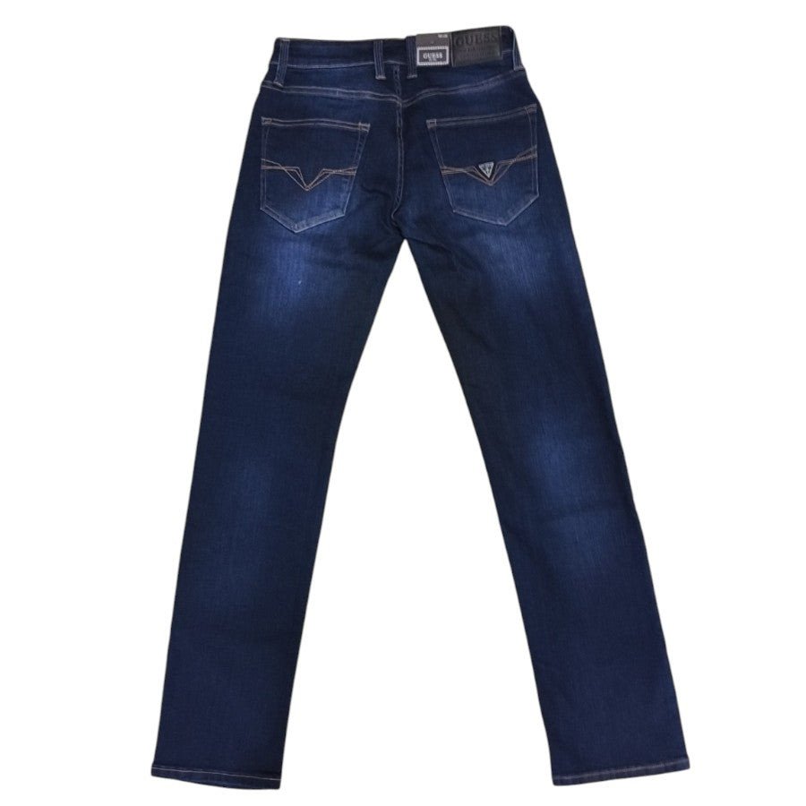 Guess Mens Jeans Denim Dark Wash Slim Straight AS1EZRA GM16715.