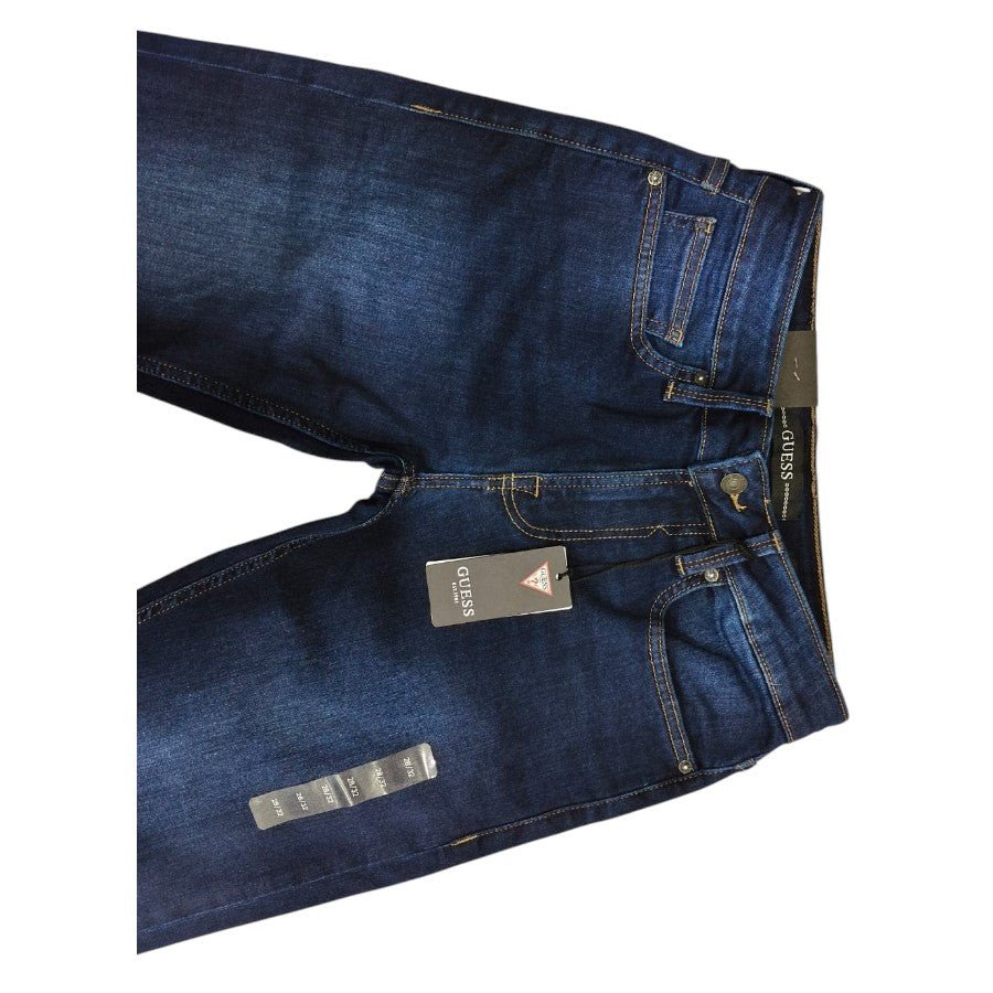 Guess Mens Jeans Denim Dark Wash Slim Straight AS1EZRA GM16715.