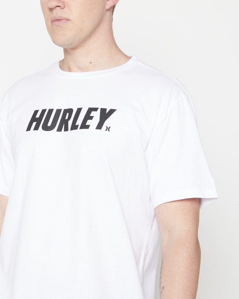 Hurley T Shirt Hurley Fastlane Core Tee White (7634176180313)