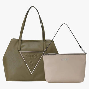 Guess Portini Trap Tote Olive (8024281153625)