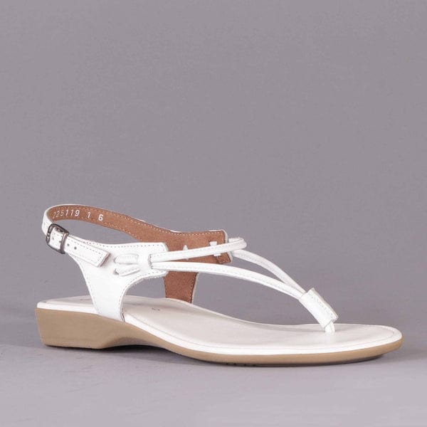 Froggie Sandal Spaghetti Strap Sandal White (7288619008089)