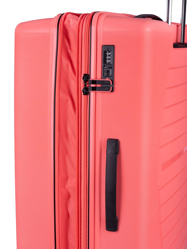 CELLINI Luggage & Bags Cellini Starlite Large 4 Wheel Trolley Case Salmon (7497375875161)