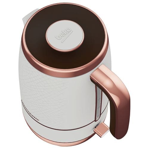 Beko TOASTER Beko Off White & Rose Gold Cosmopolis 1.7L Kettle & 4 Slice Toaster Set (7258138673241)