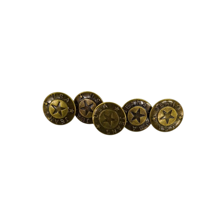 Denim Buttons Bronze 40101.
