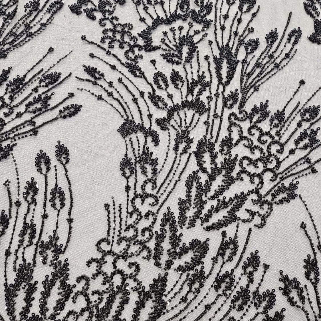 LACE Dress Fabrics Bridal Lace Black 23Mach435 130cm