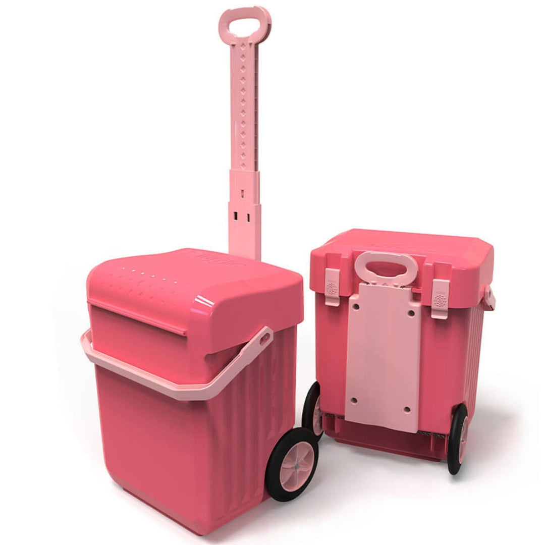 Weelie School Trolley Bag Pink (7985999118425)