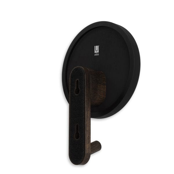 Umbra Mirror Umbra Hub Mirror Hook Single Black & Walnut UMB318410048