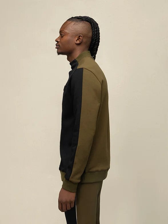 Polo Sweater Polo Long Sleeve Colour Block Sweat Top (7683810918489)