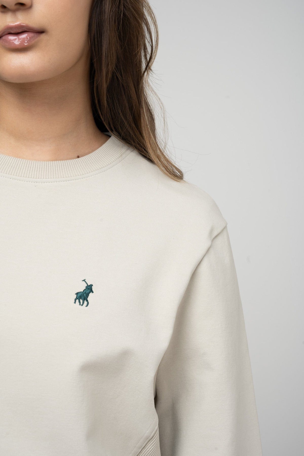 Polo Ladies Sweater Polo Women Hannah Track Top Putty