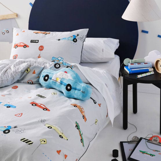 Linen House Duvet Cover Linen House Grey Back Street Bandits Duvet Cover Set (4689421566041)