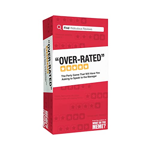 Over Rated Card Game Party & Fun Games Board Game 0163-10