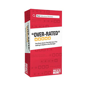 Over Rated Card Game Party & Fun Games Board Game 0163-10