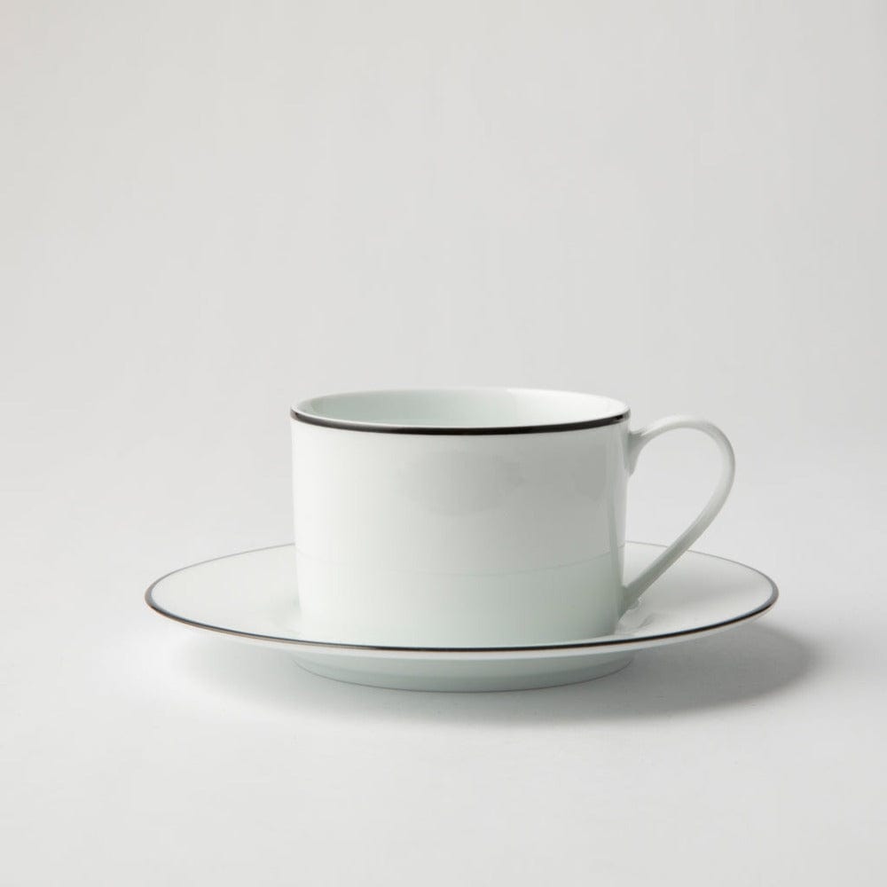Jenna Clifford MUGS Jenna Clifford Premium Porcelain Cup & Saucer With Black Band JC-7039 (7207759577177)