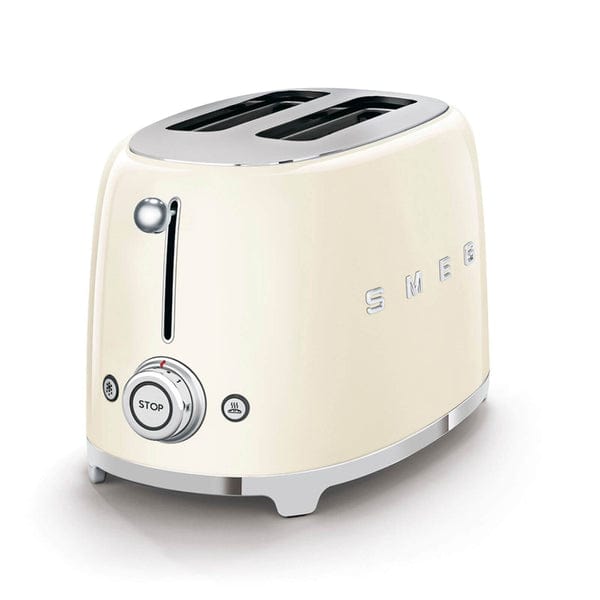 smeg TOASTER & KETTLE Smeg 50's Retro Style Kettle and 2 Slice Toaster Set Cream (7345708793945)