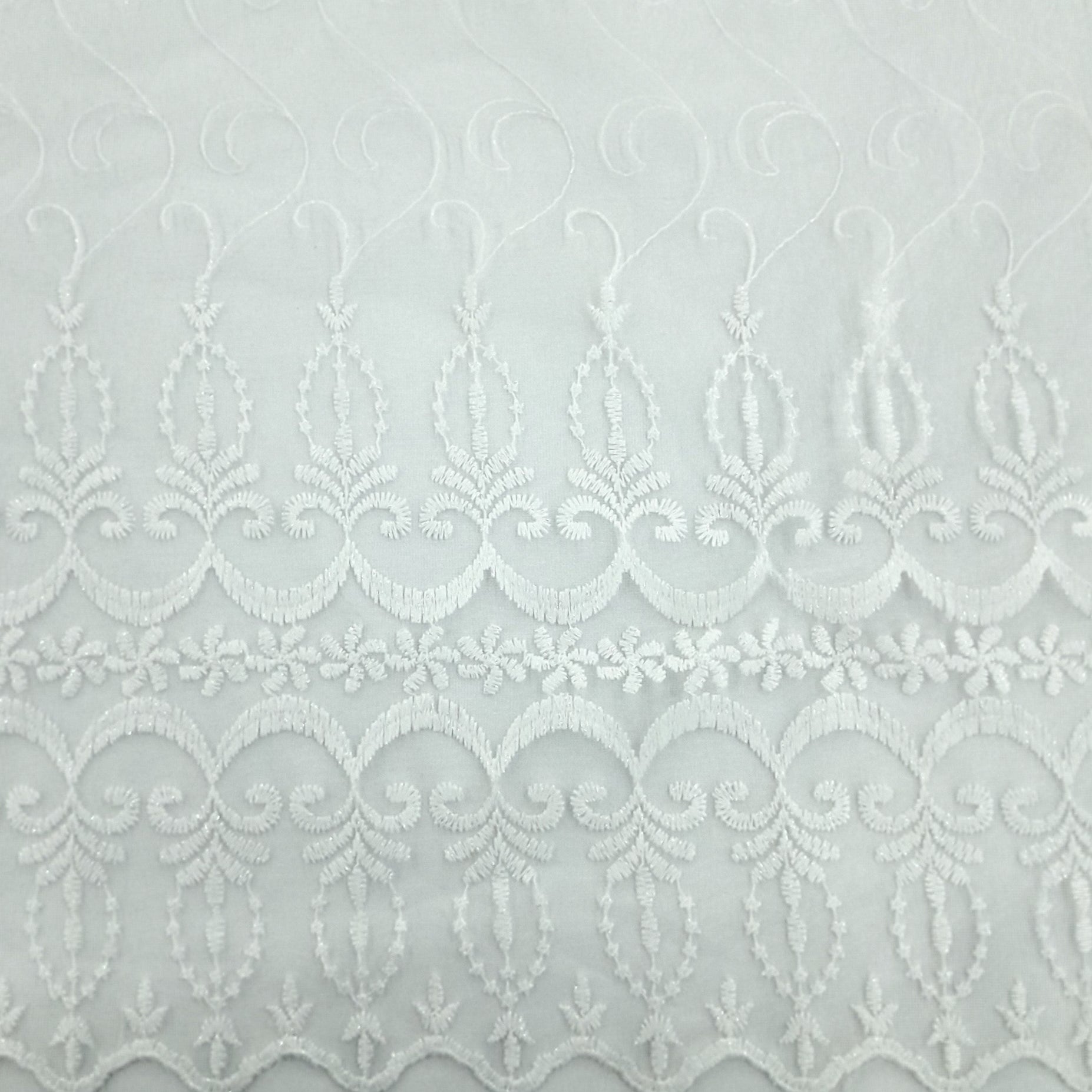 Fabric Embroided Tulle Lace 280 cm