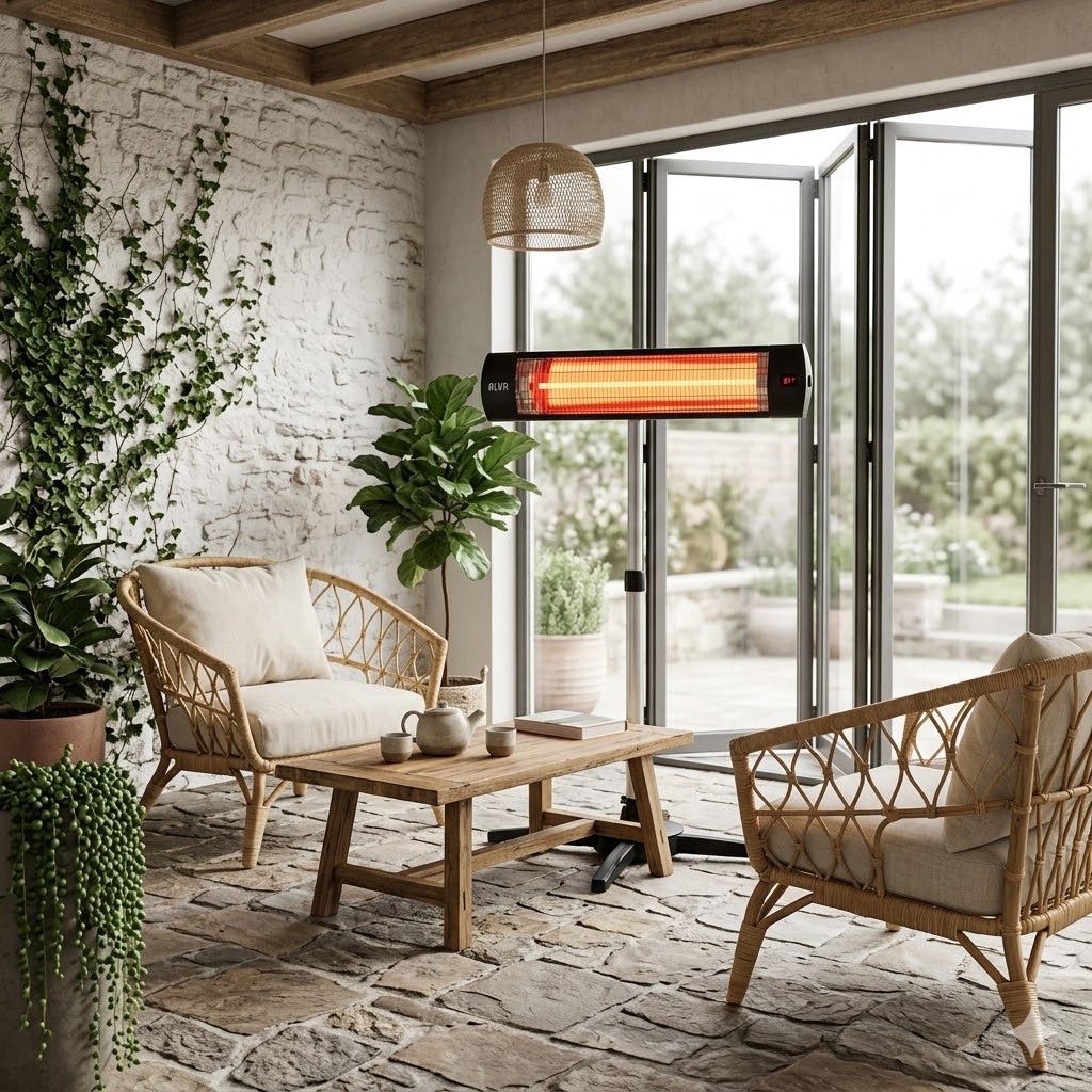 Alva Electric Infrared Heater W/Telescopic Stand EHP650.