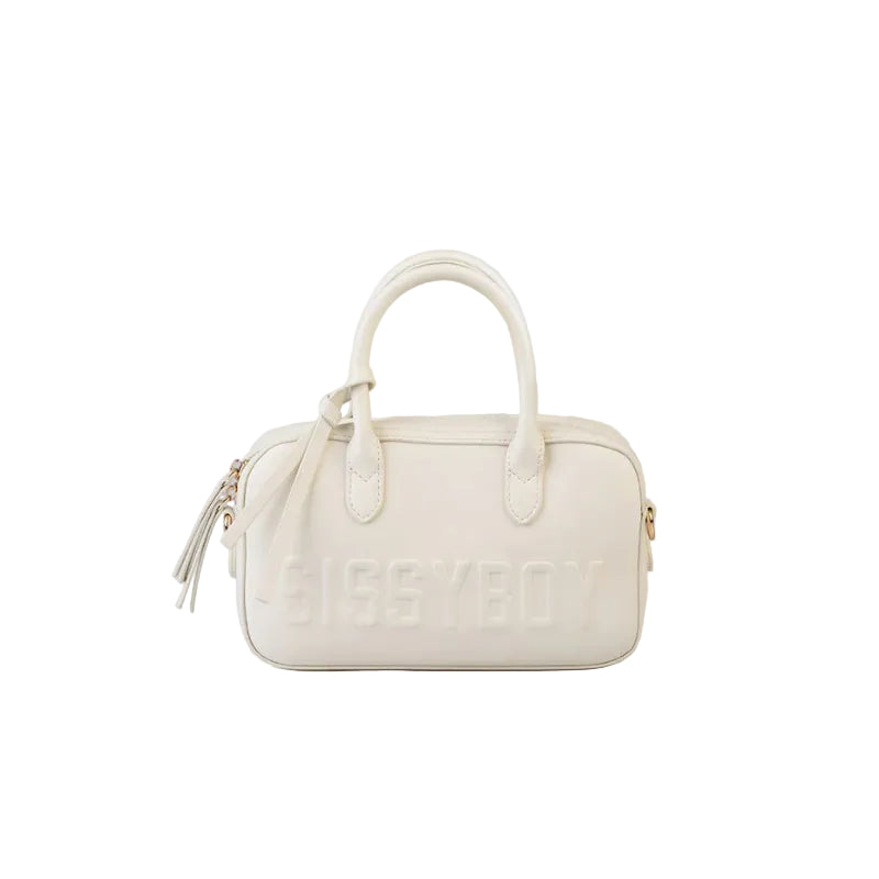 Sissy Boy Emory Bag Bowler-Off White BG967