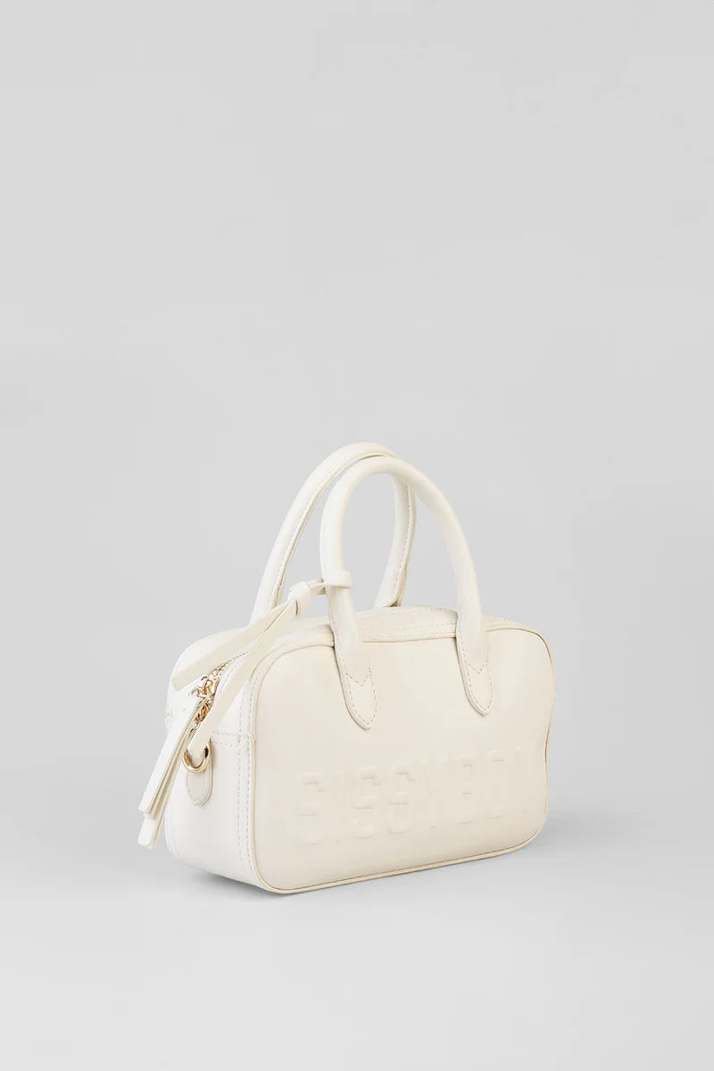 Sissy Boy Emory Bag Bowler-Off White BG967