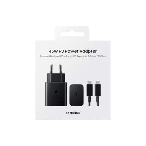 Samsung Power Adapter & Charger Accessories Sasmung 1 Port PD Travel Adapter With Type-C Cable 45W (7158172287065)