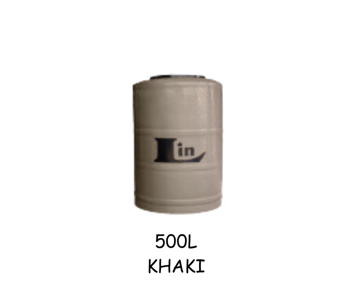 Lin Water Tank Vertical 500 Litre Khaki