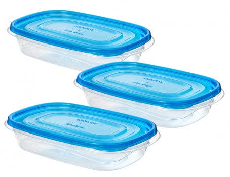 Sistema Sistema Takealongs Rectangles 3 Pack 950ml 54120 (4735902154841)