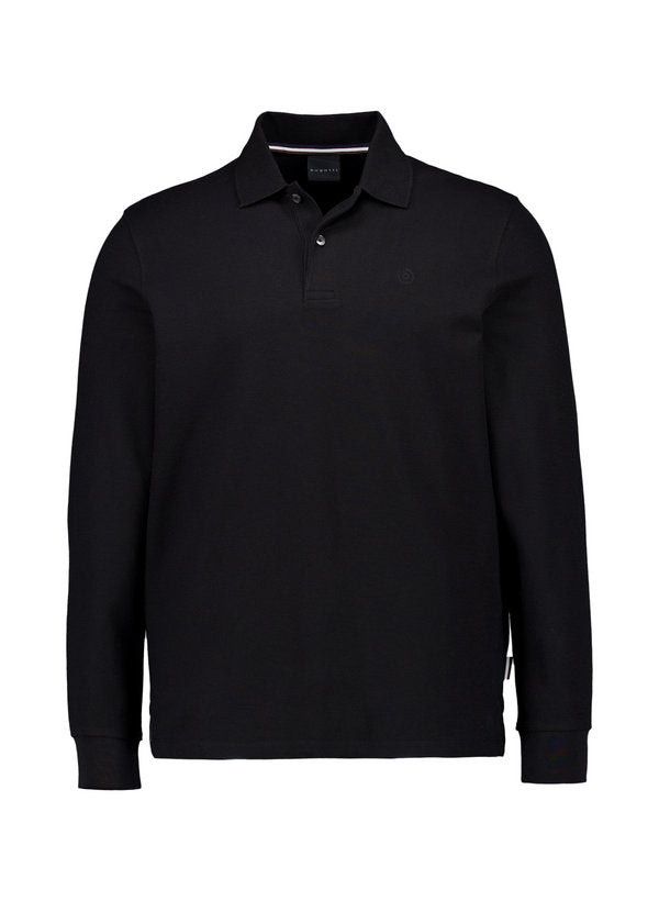 Bugatti Long Sleeve Polo Sweat Shirt Black 8130/85030D.