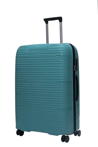 Gino De Vinci Luggage 70 CM Gno De Vinci Suterra Large Roller Case Aqua Blue (7160837242969)