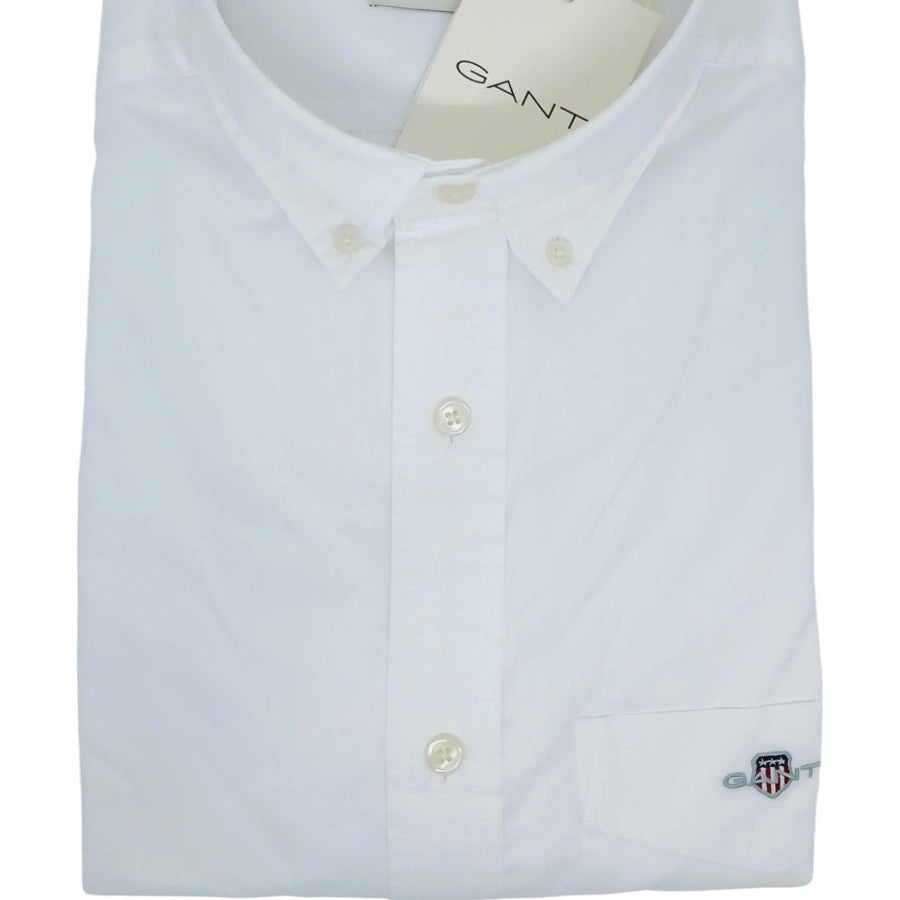 Gant Regular Long Sleeve Poplin Shirt White